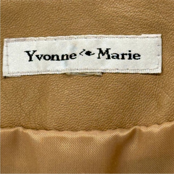 🔥Vintage Yvonne Marie - Vintage Camel Leather Jacket - 14 - Picture 7 of 7